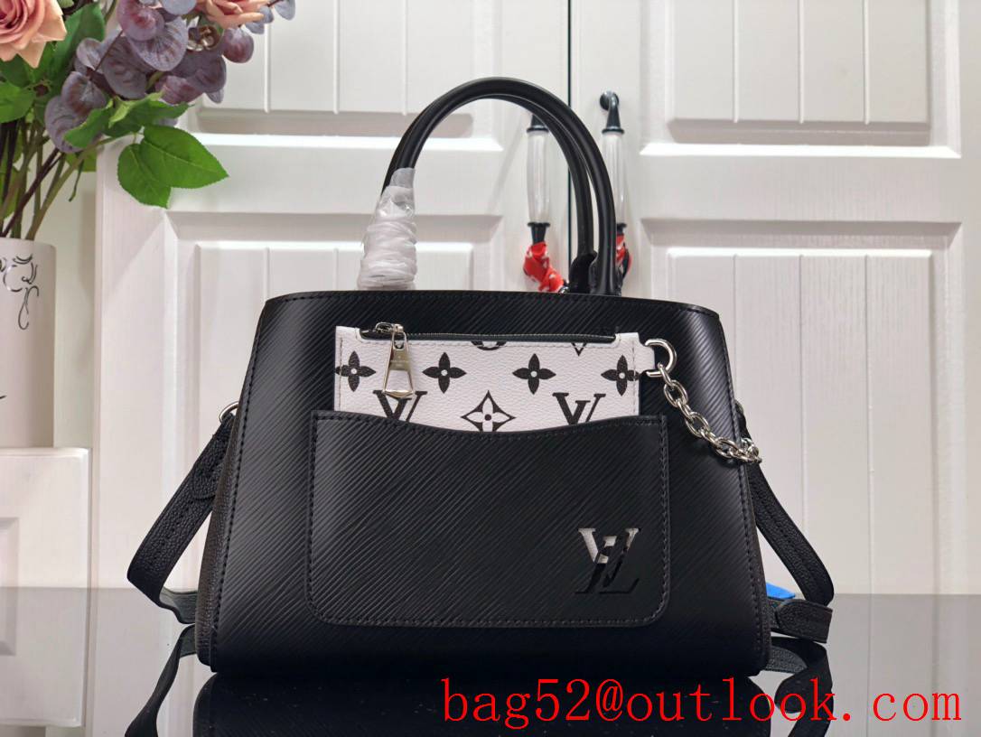 Louis Vuitton LV Marelle Tote BB Handbag Bag with Epi Leather M59952 Black