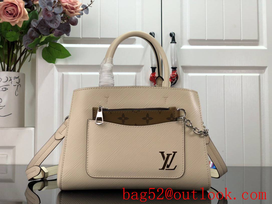 Louis Vuitton LV Marelle Tote BB Handbag Bag with Epi Leather M20520 Beige