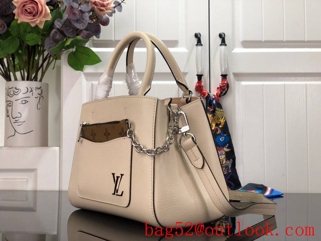 Louis Vuitton LV Marelle Tote BB Handbag Bag with Epi Leather M20520 Beige