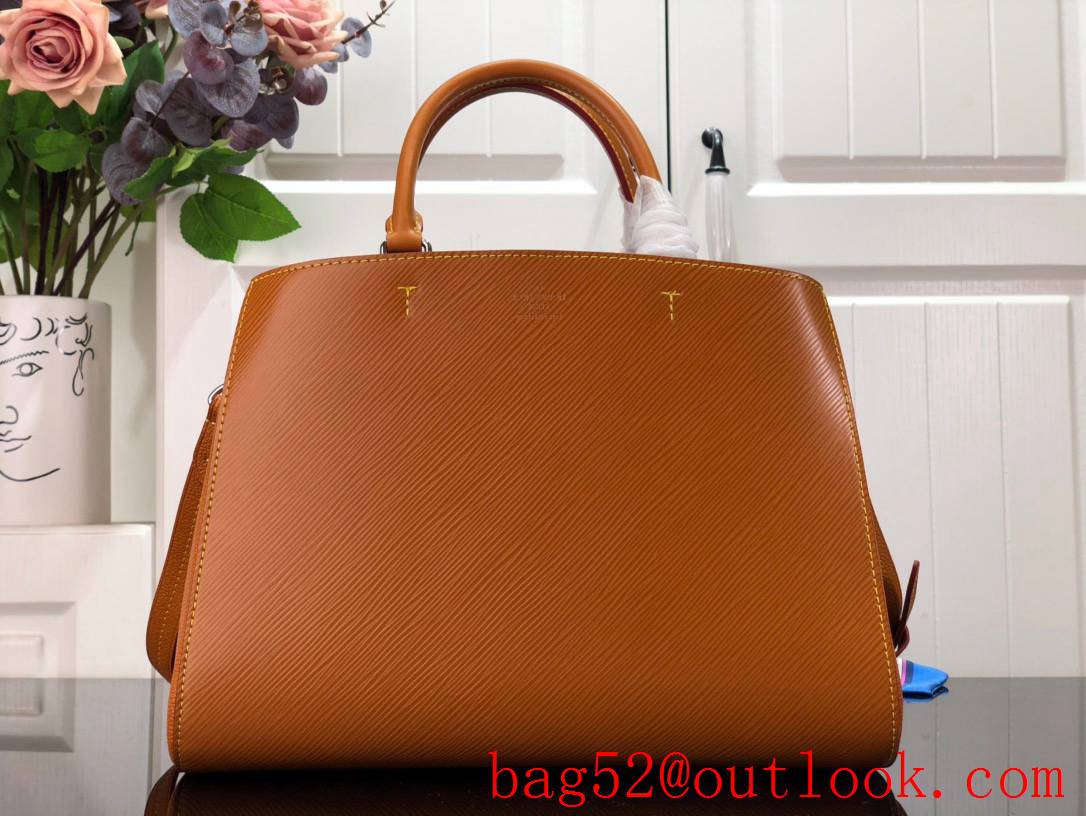 Louis Vuitton LV Marelle Tote Medium Handbag Bag with Epi Leather M59953 Brown