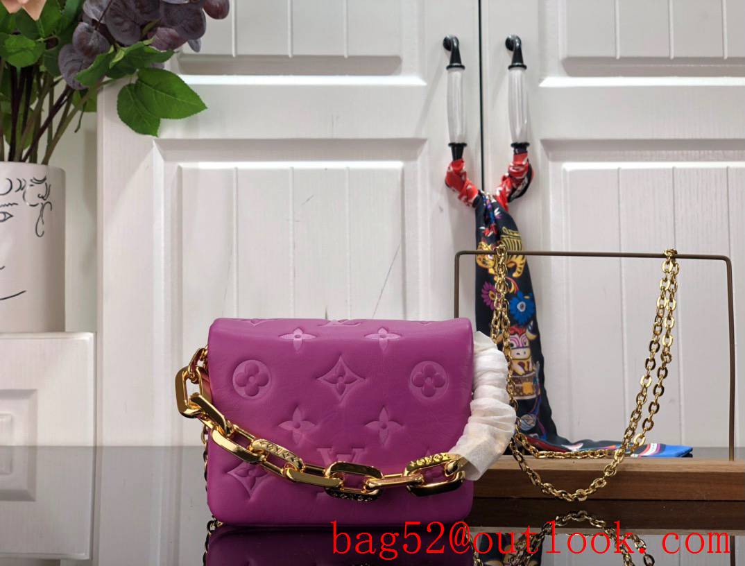 Louis Vuitton LV Mini Beltbag Coussin Monogram Lambskin Bag Handbag M81127 Rose Pink