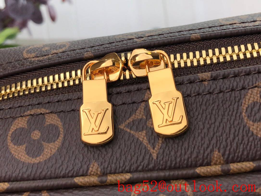 Louis Vuitton LV Men Sac Bosphore Briefcase Bag with Monogram Canvas M40043 Brown