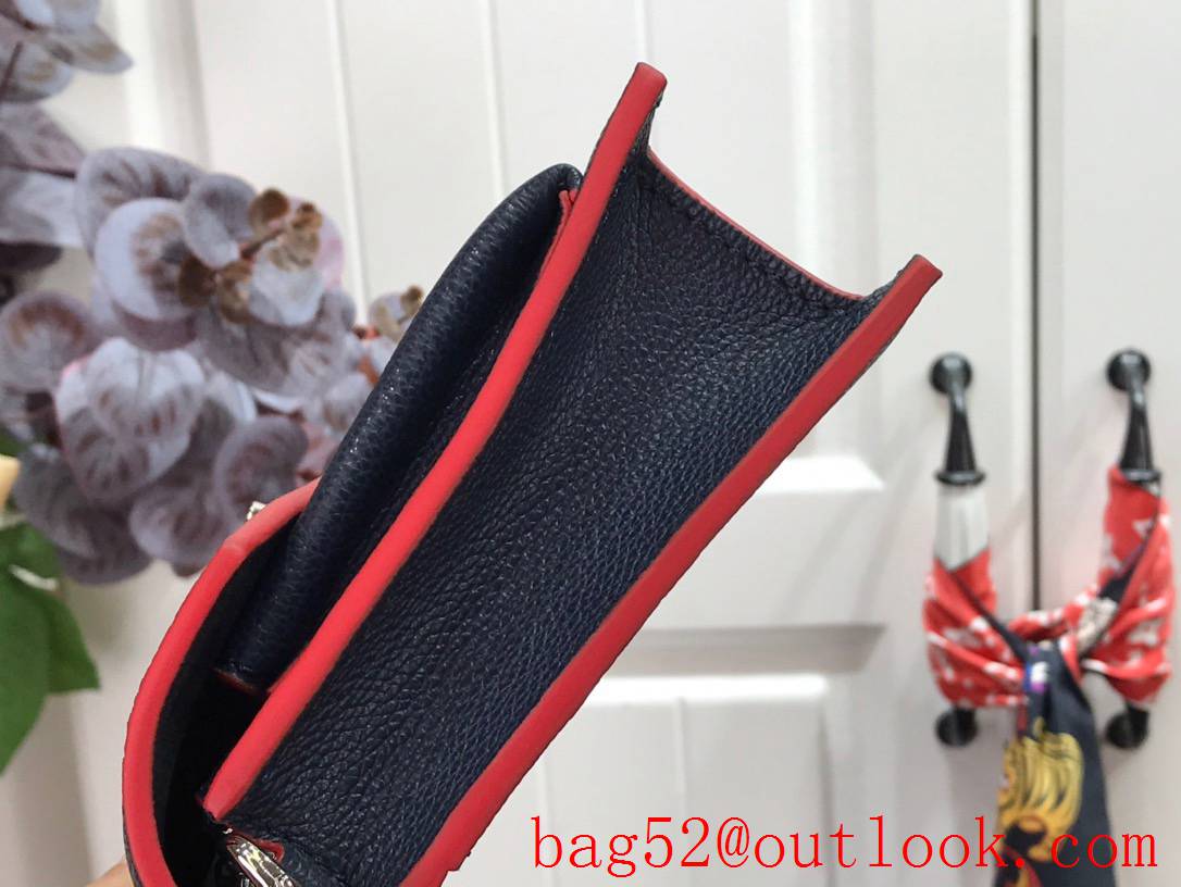 Louis Vuitton LV Calfskin Leather Mylockme Chain Bag Handbag M63471 Black
