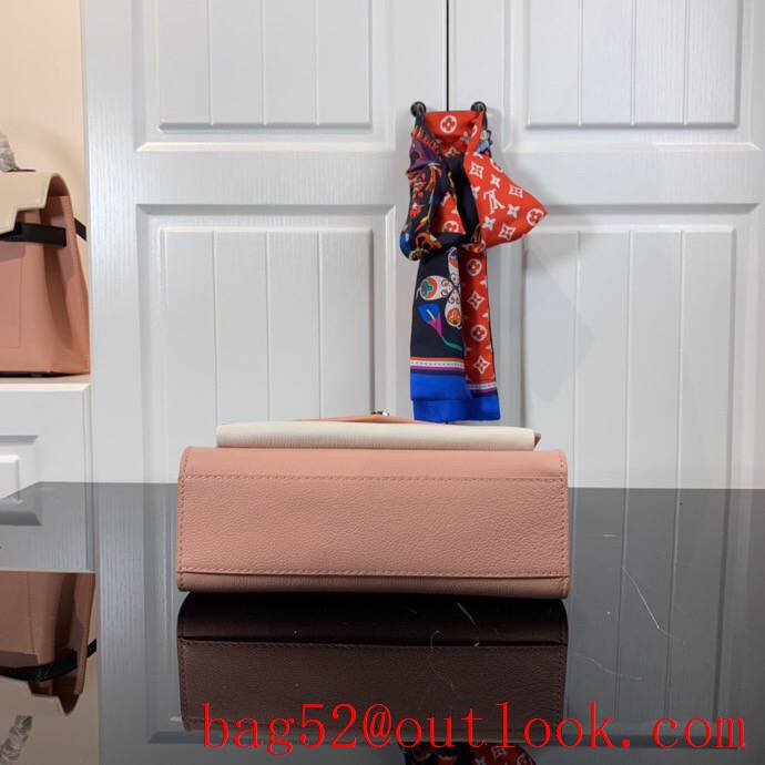 Louis Vuitton LV Calfskin Leather Pochette Mylockme Chain Bag M63471 Pink