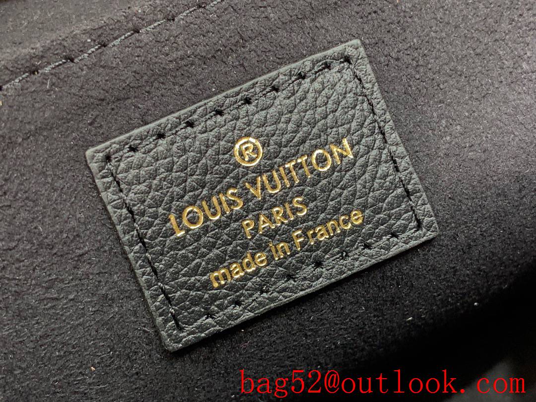 Louis Vuitton LV Lockme Chain Small Bag Handbag in Calfskin Leather M57073 Black