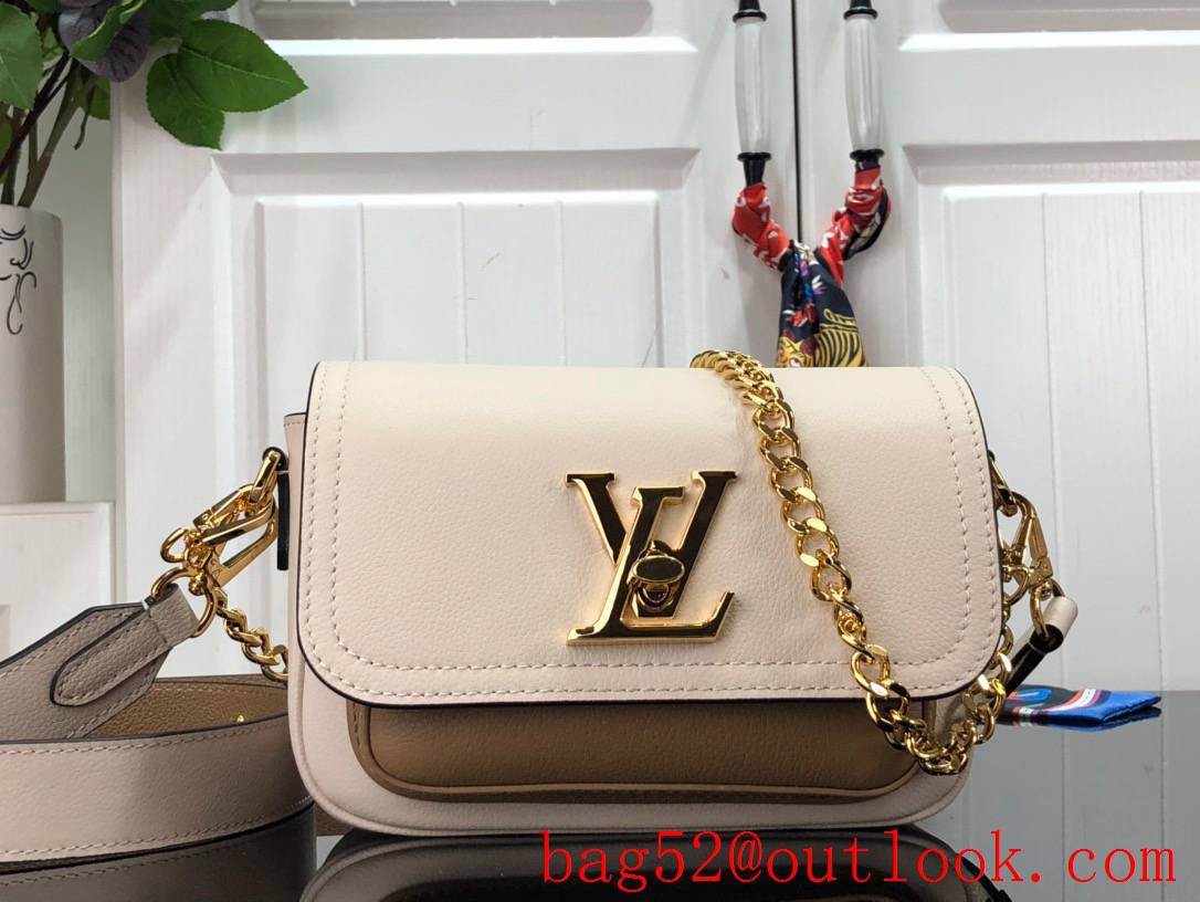 Louis Vuitton LV Lockme Tender Bag Handbag in Calfskin Leather M59733 Beige