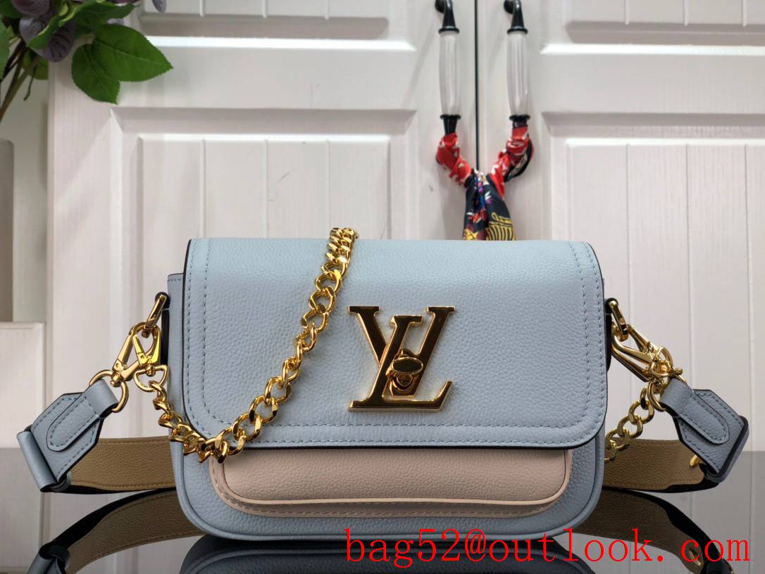 Louis Vuitton LV Lockme Tender Bag Handbag in Calfskin Leather M59984 Blue