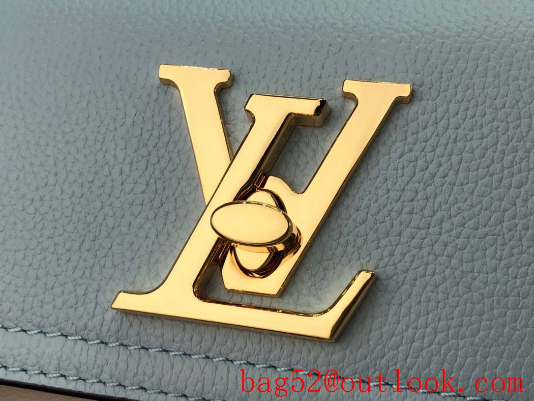 Louis Vuitton LV Lockme Tender Bag Handbag in Calfskin Leather M59984 Blue