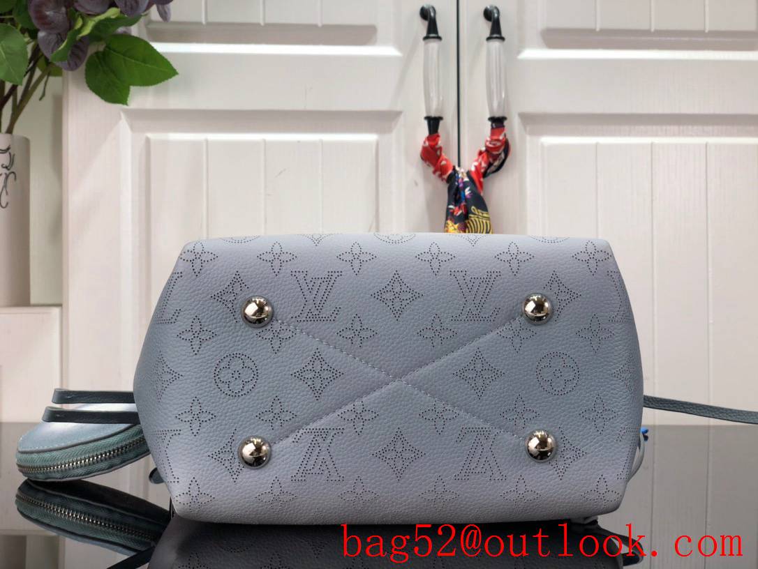 Louis Vuitton LV Bella Bucket Bag Handbag in Monogram Calfskin Leather M20507 Blue