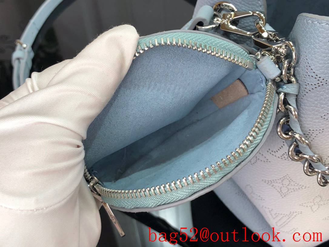 Louis Vuitton LV Bella Bucket Bag Handbag in Monogram Calfskin Leather M20507 Blue