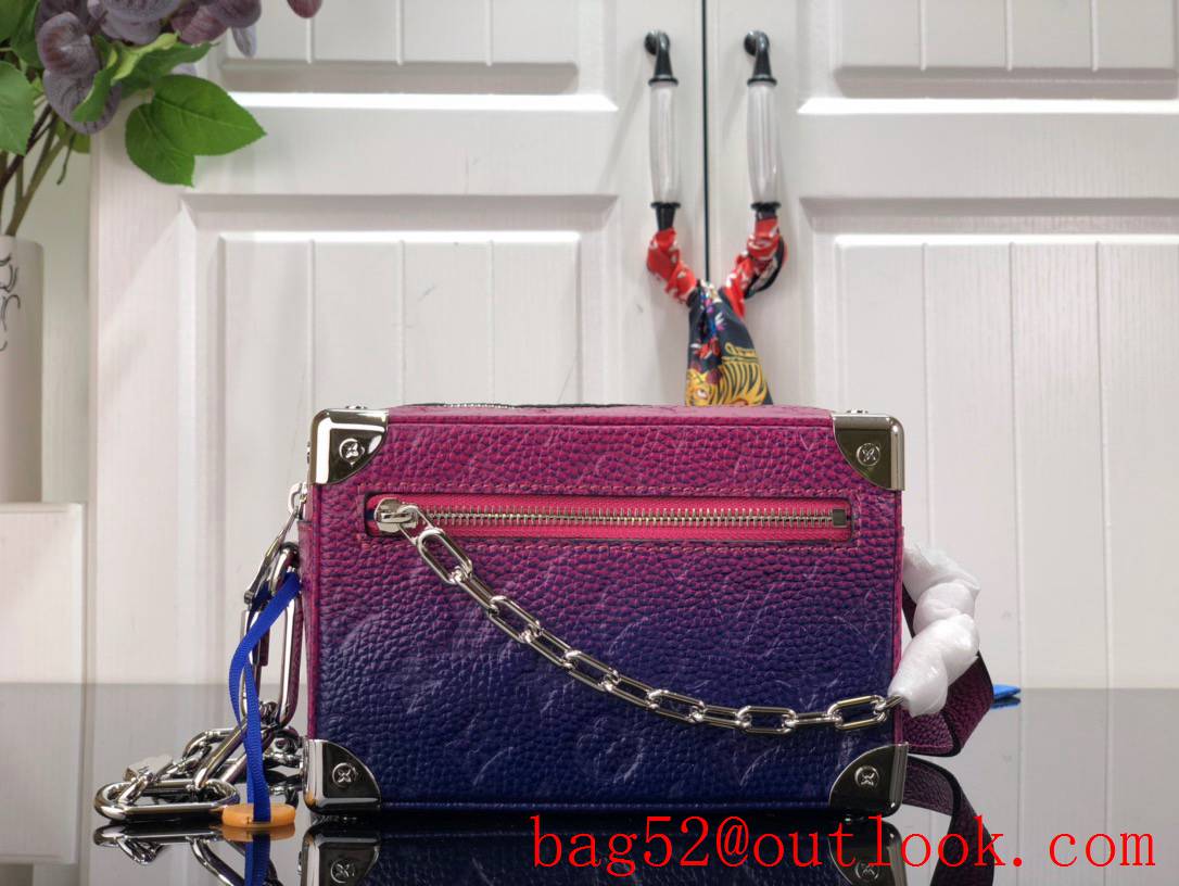 Louis Vuitton LV Mini Soft Trunk Bag Handbag with Monogram Taurillon M81219 Purple