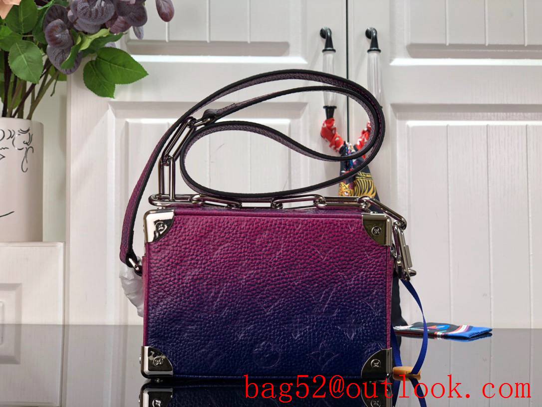 Louis Vuitton LV Mini Soft Trunk Bag Handbag with Monogram Taurillon M81219 Purple