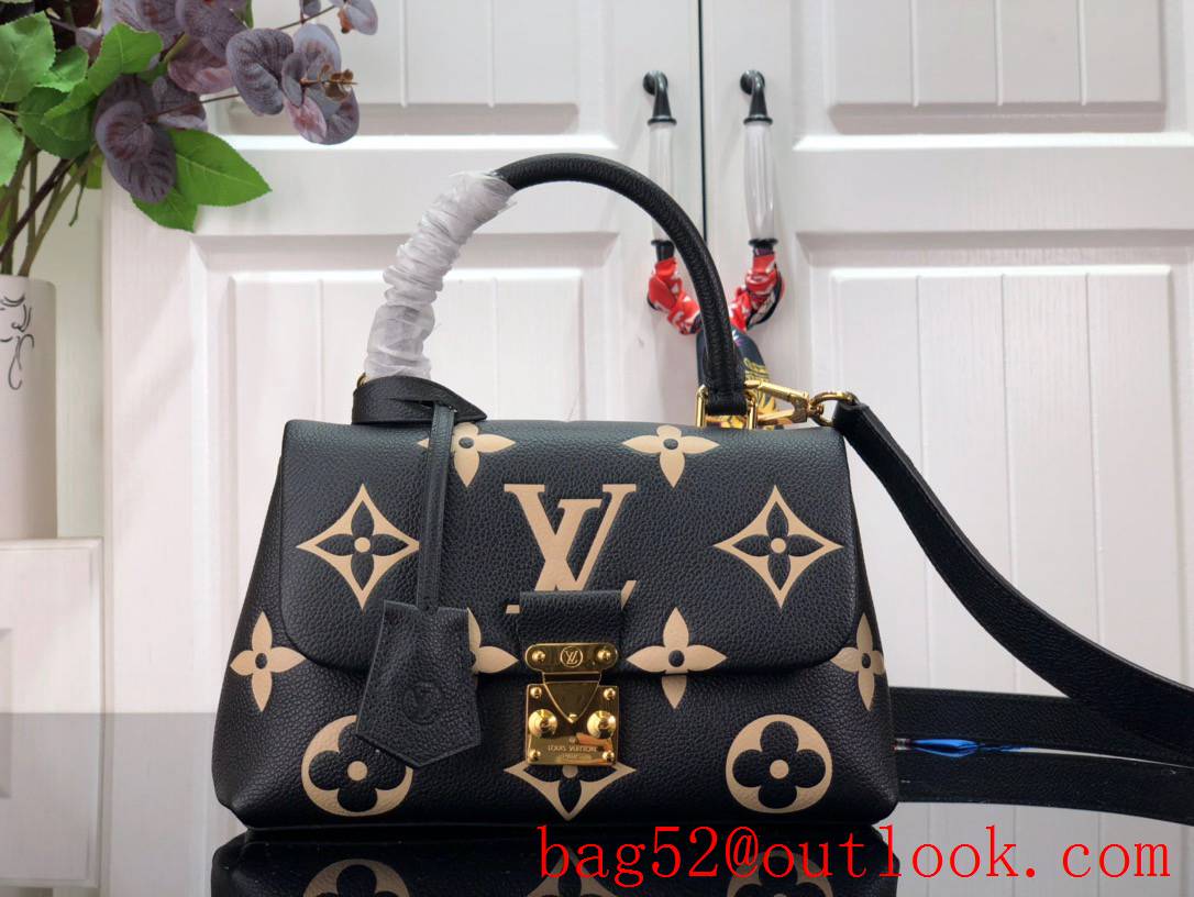 Louis Vuitton LV Madeleine BB Bag Handbag with Monogram Empreinte Leather M45978 Black