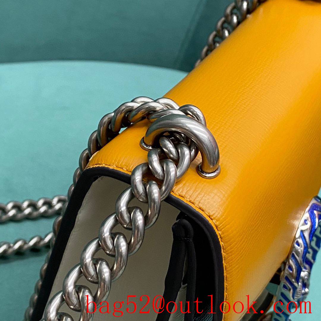 Gucci Classic Dionysus Tiger head spur buckle orange women's crossbody chain handbag