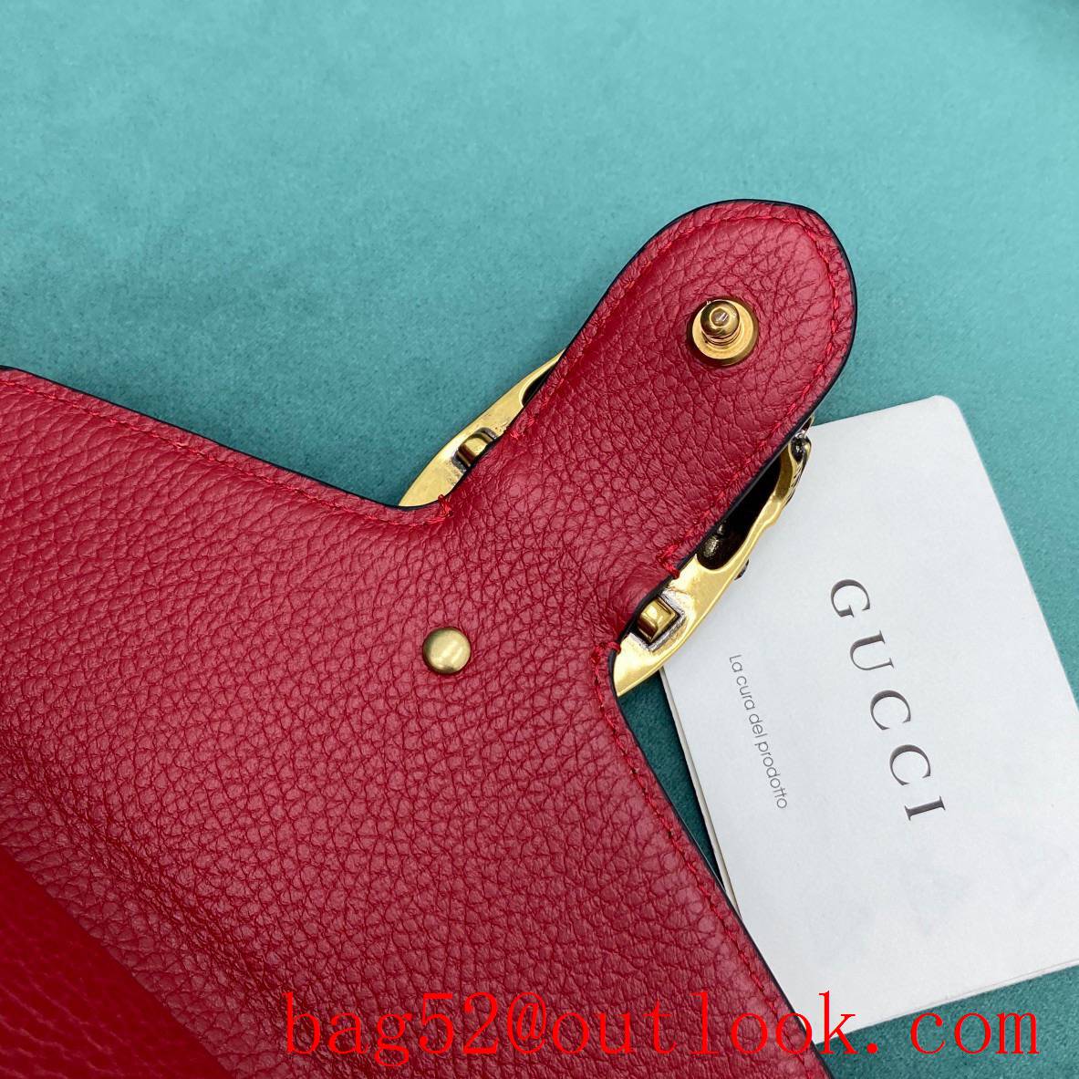 Gucci Tiger head spur buckle red women's crossbody Classic Dionysus chain handbag