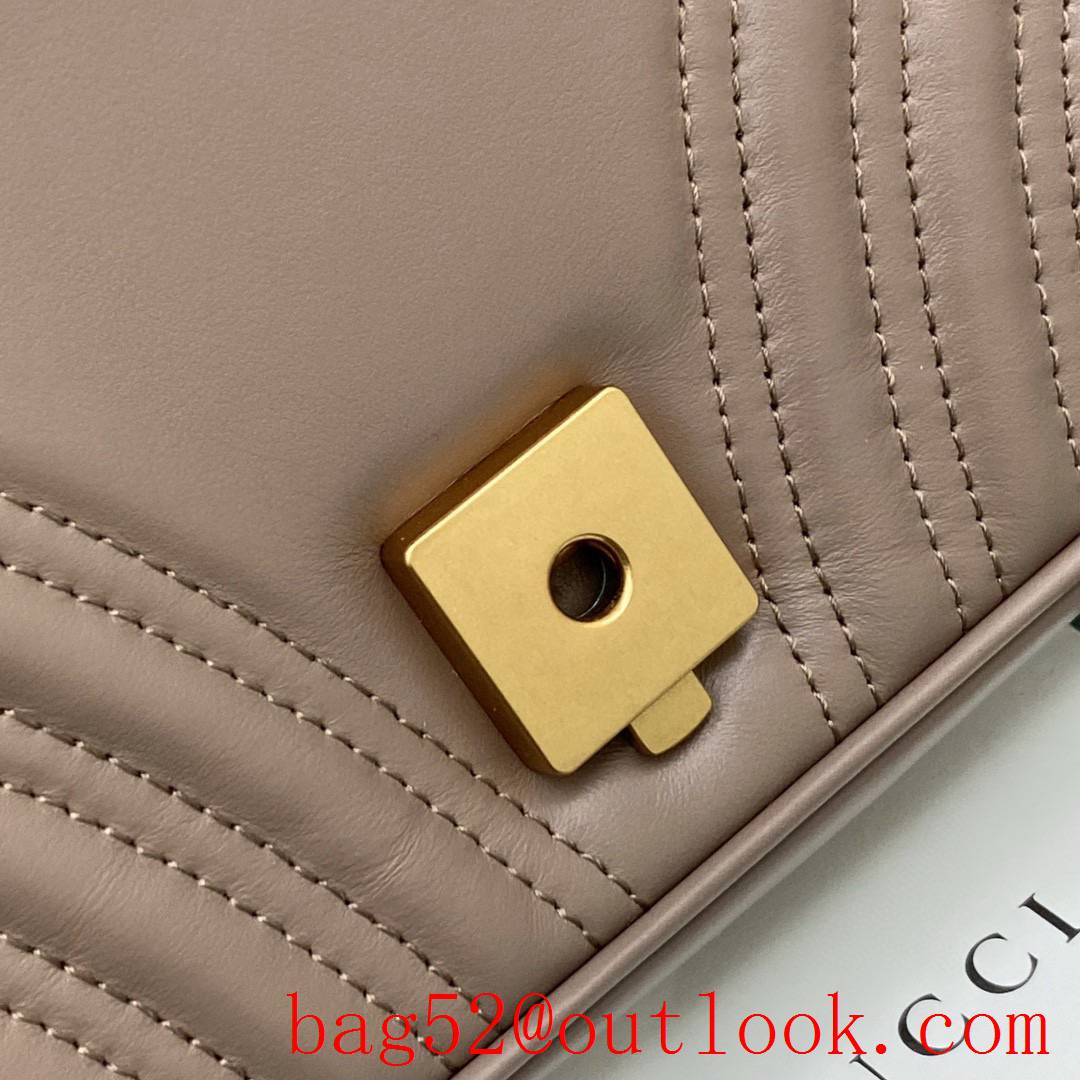 Gucci marmont large camel shoulder chain women's handbag