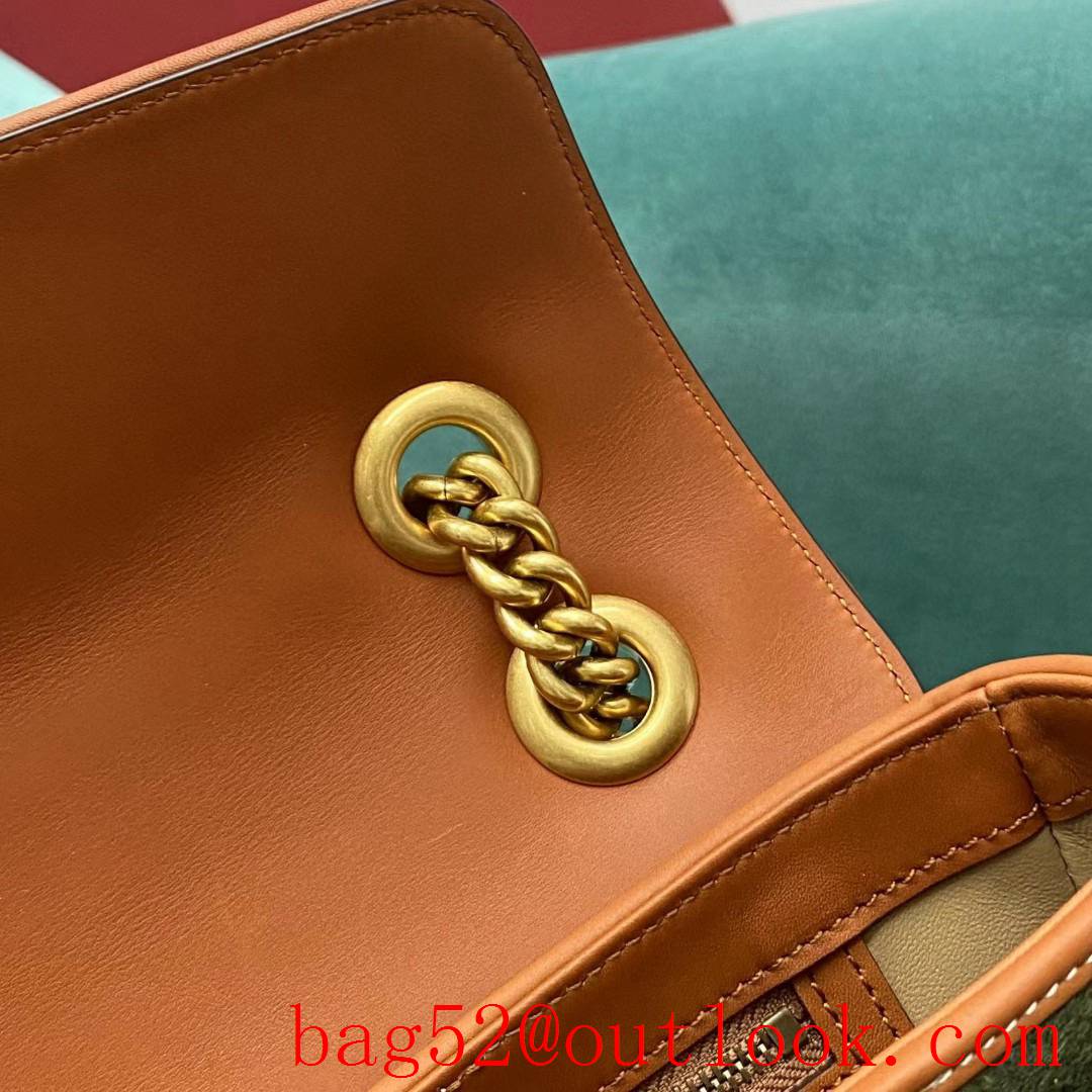 Gucci Marmont New color Original imported cloth lining with sheepskin red green shoulder handbag