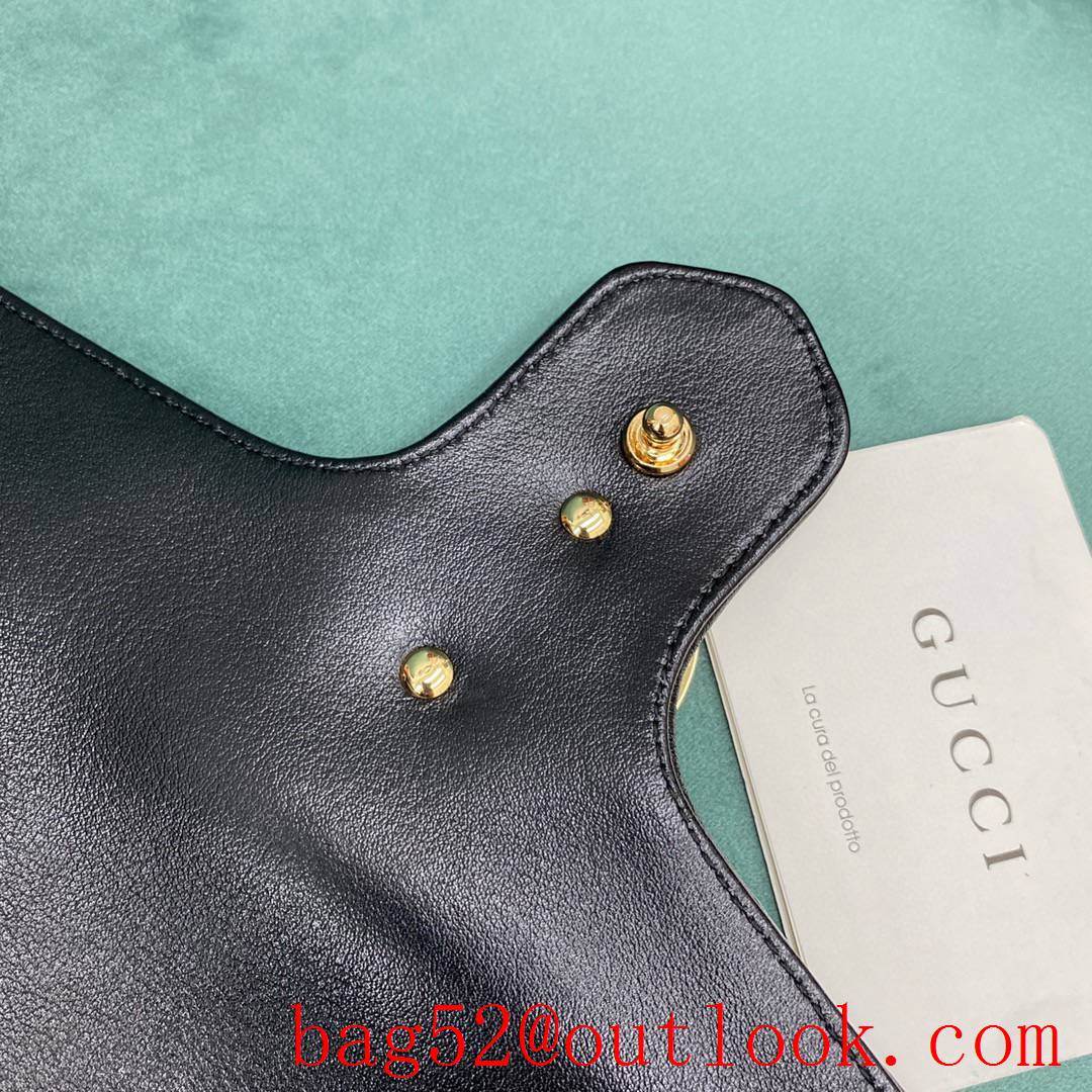 Gucci Marmont New color Original imported cloth lining with sheepskin navy blue shoulder handbag