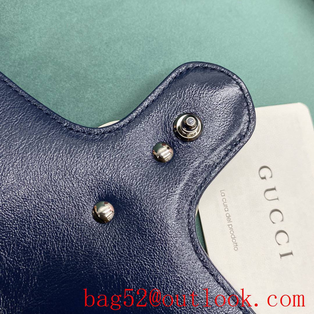 Gucci GG Multicolor classic double G logo diamond check rainbow color matching red shoulder handbag