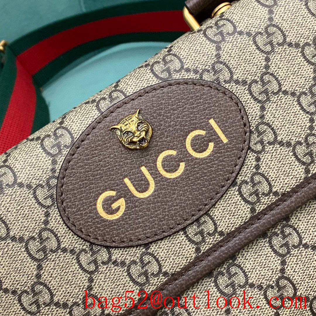 Gucci double-sided tiger head bag men and women 's crossbody handbag