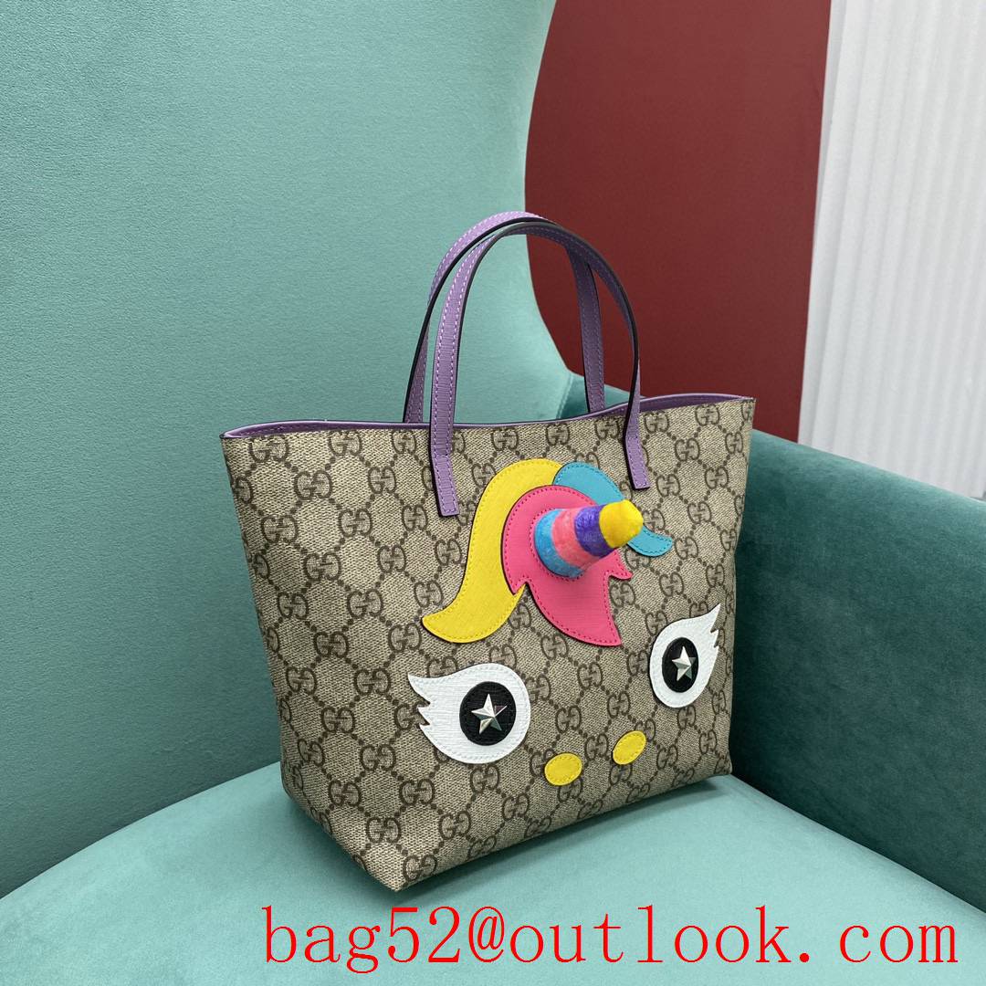 Gucci medium tote unicorn children's handbag