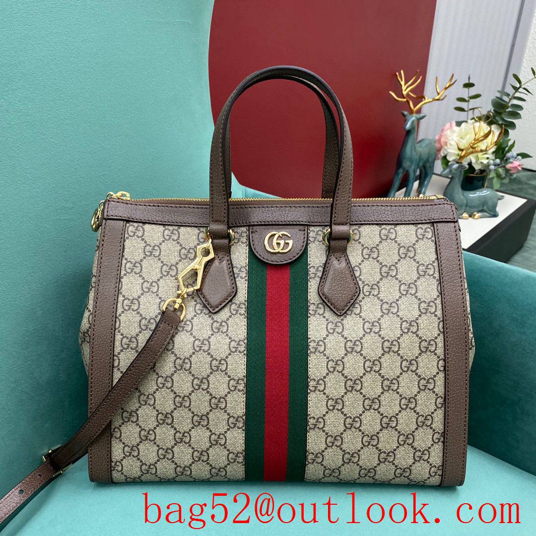 Gucci Ophidia Tote Original leather double G women's handbag
