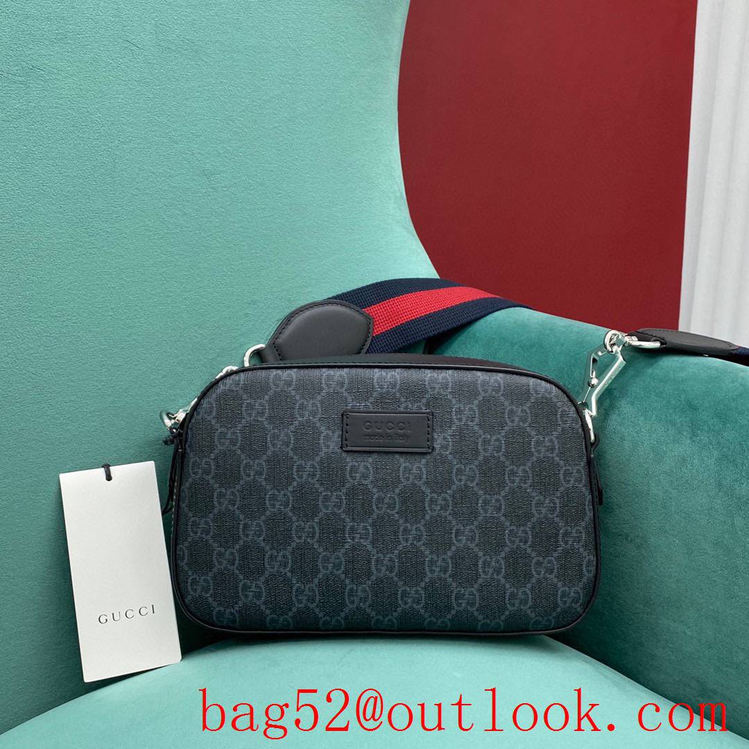 Gucci New camera bag Embossed design with grey font black shoulder handbag