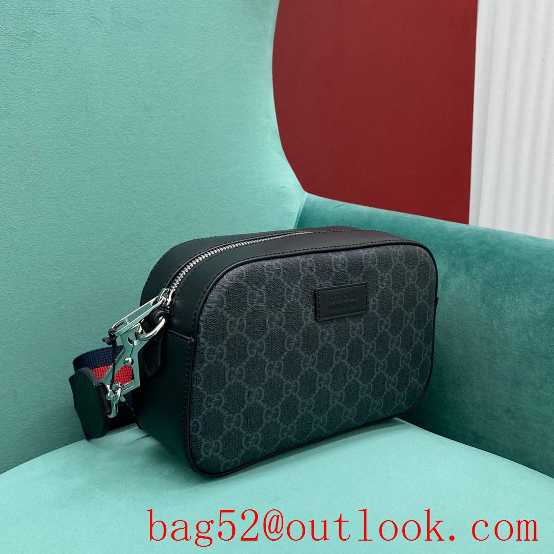 Gucci New camera bag Embossed design with grey font black shoulder handbag