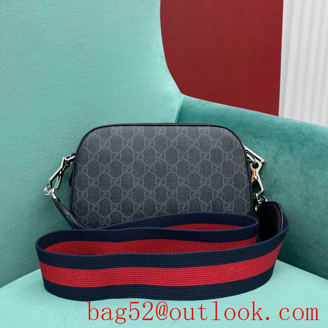 Gucci New camera bag Embossed design with grey font black shoulder handbag