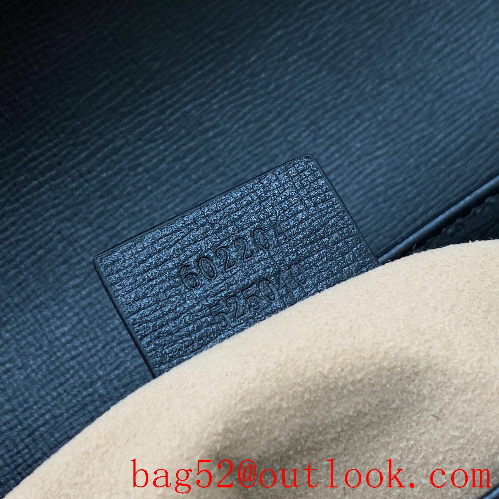 Gucci 1955 Full Leather Saddle black shoulder handbag