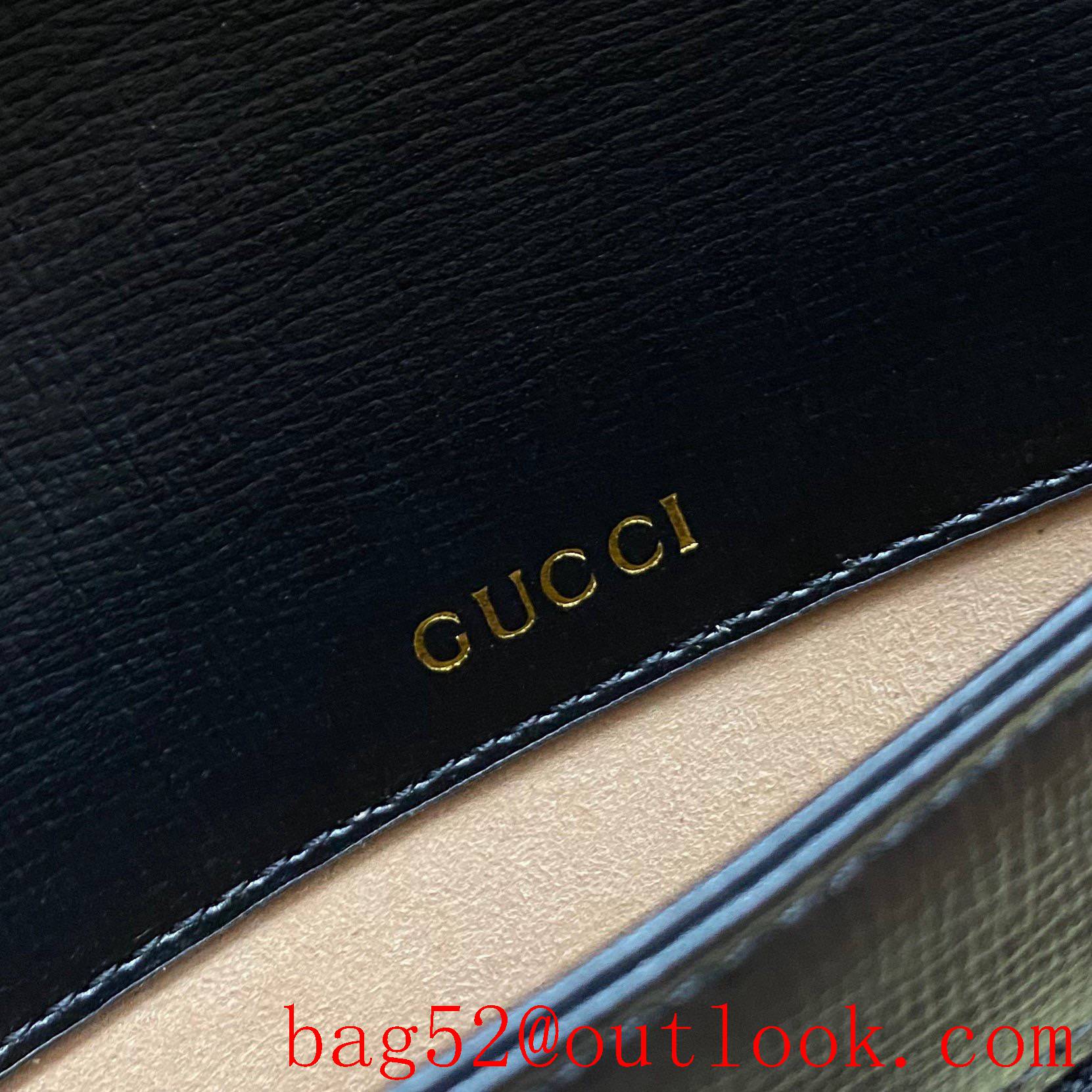 Gucci 1955 Full Leather Saddle yellow white shoulder handbag