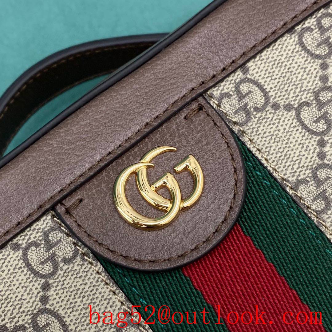 Gucci Ophidia Mini Shoulder Bag with Red and Green Striped Web Shoulder women's handbag