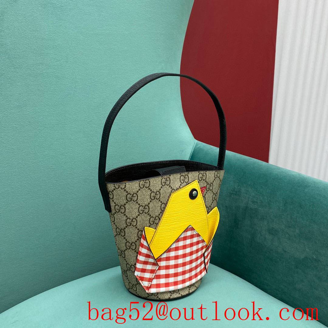 Gucci yellow chick children's vertical handbag