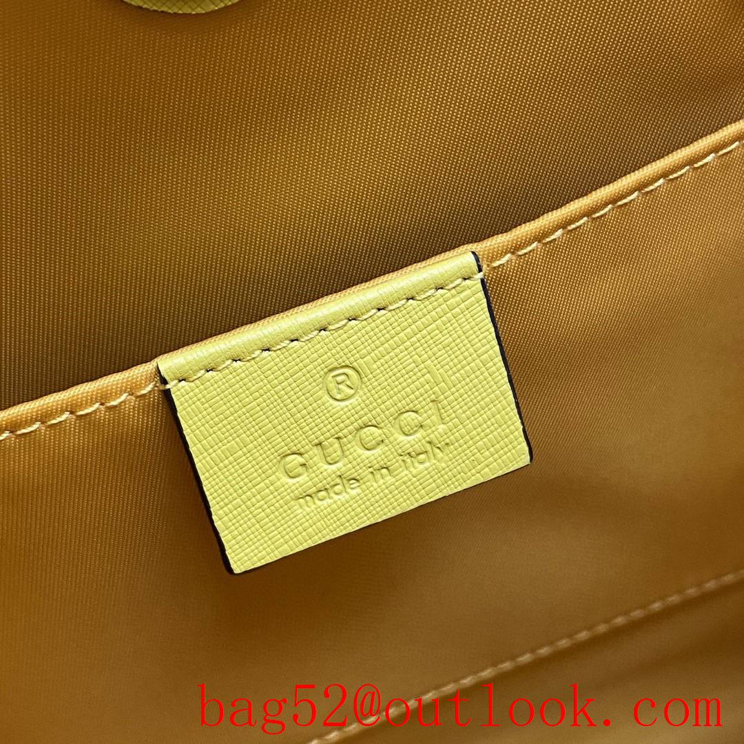 Gucci Children's Heart Tote large capacity yellow handbag