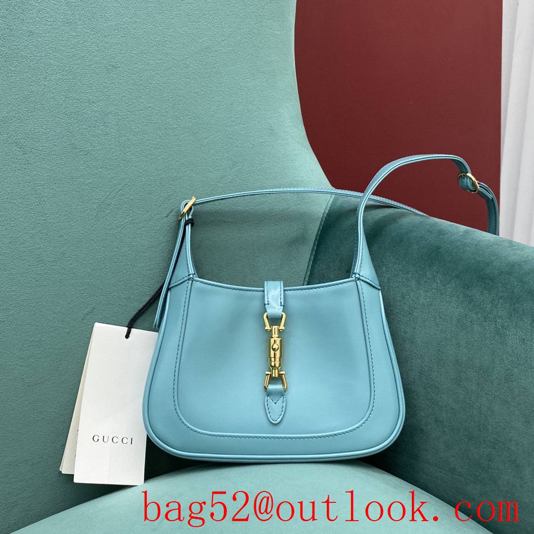 Gucci Jackie 1961 mini explosion model sky blue women's shoulder mini handbag