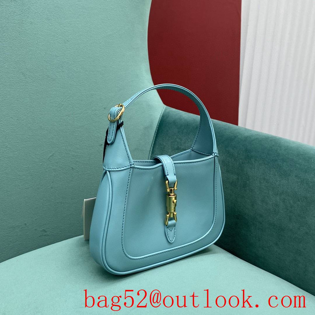 Gucci Jackie 1961 mini explosion model sky blue women's shoulder mini handbag