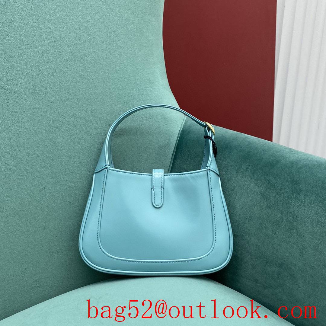 Gucci Jackie 1961 mini explosion model sky blue women's shoulder mini handbag