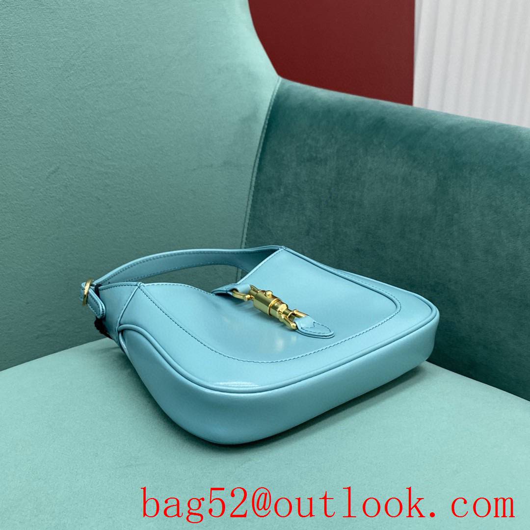 Gucci Jackie 1961 mini explosion model sky blue women's shoulder mini handbag