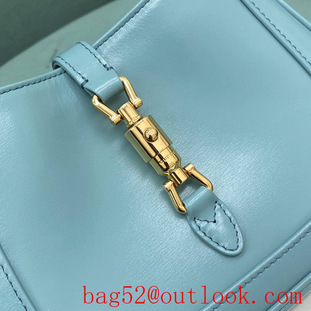 Gucci Jackie 1961 mini explosion model sky blue women's shoulder mini handbag