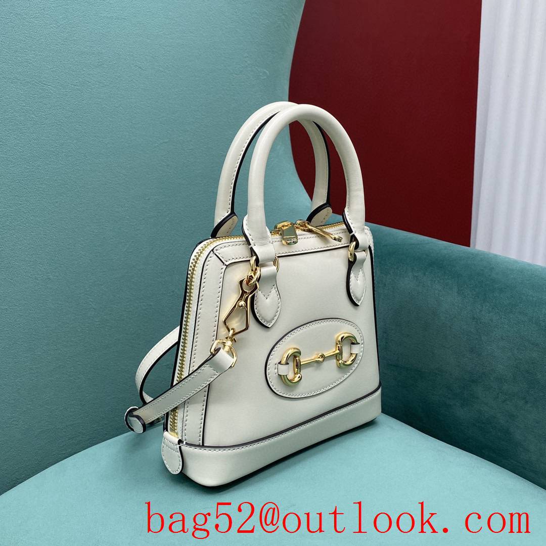 Gucci 1955 mini shell bag white women's shoulder handbag