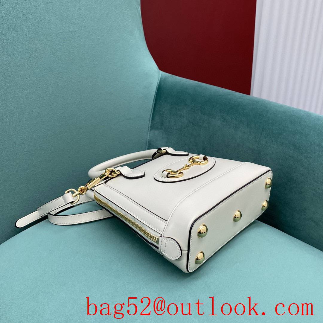 Gucci 1955 mini shell bag white women's shoulder handbag