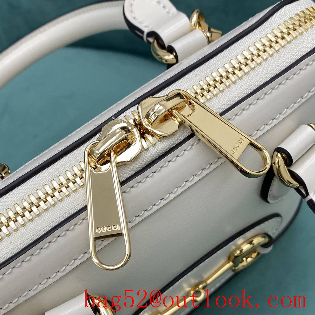 Gucci 1955 mini shell bag white women's shoulder handbag