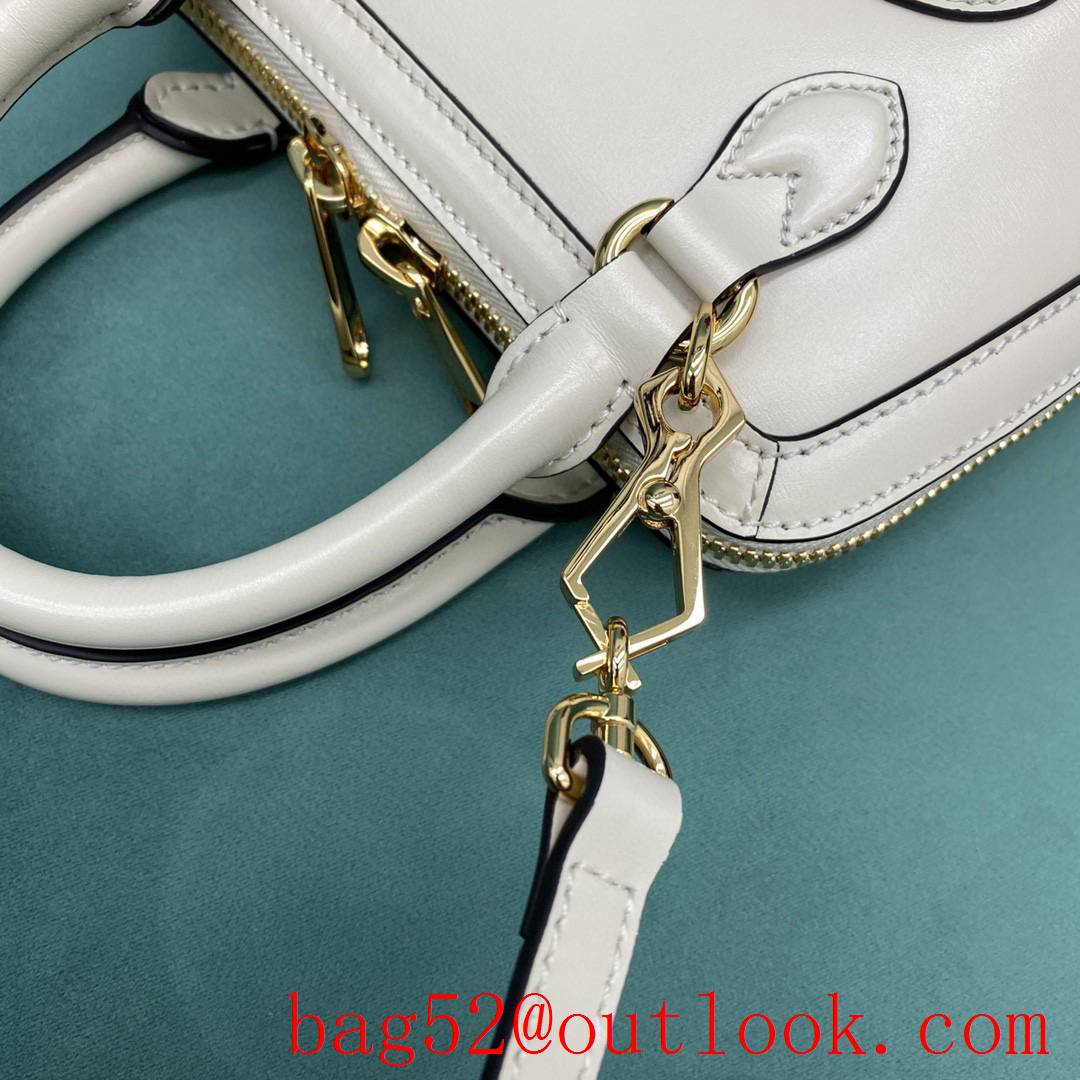 Gucci 1955 mini shell bag white women's shoulder handbag