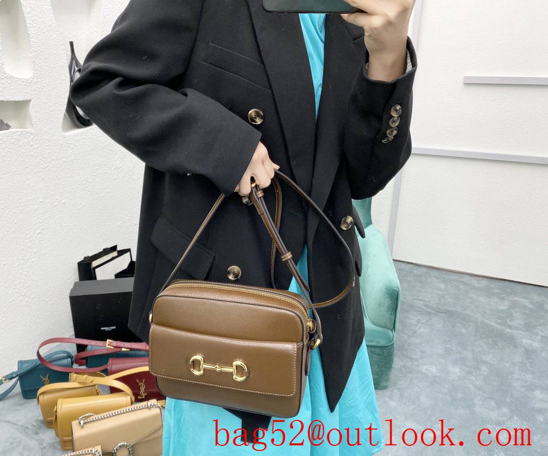 Gucci 1955 Horsebit Vintage brown women's handbag