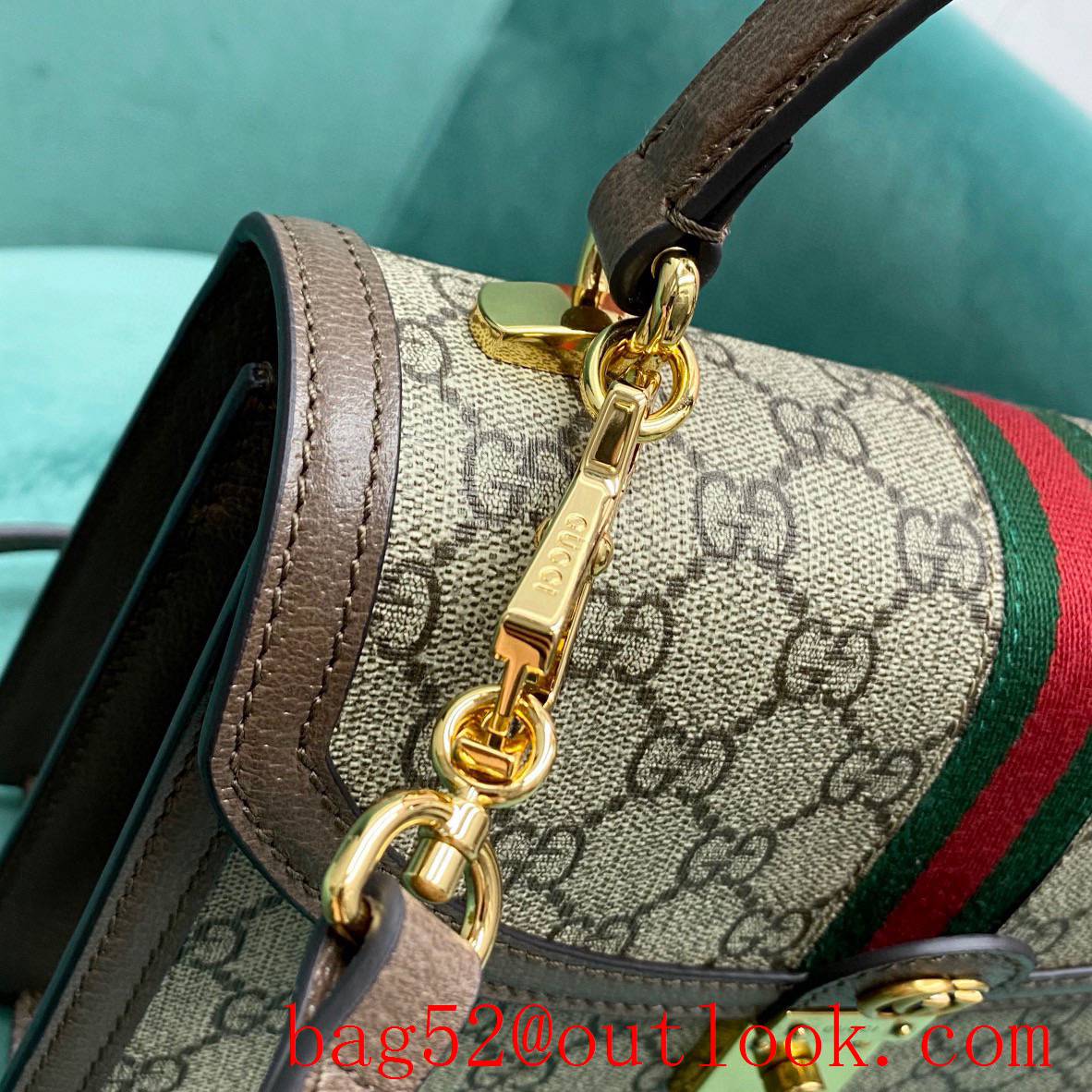 Gucci Ophidia retro brown women's shoulder crossbody handbag