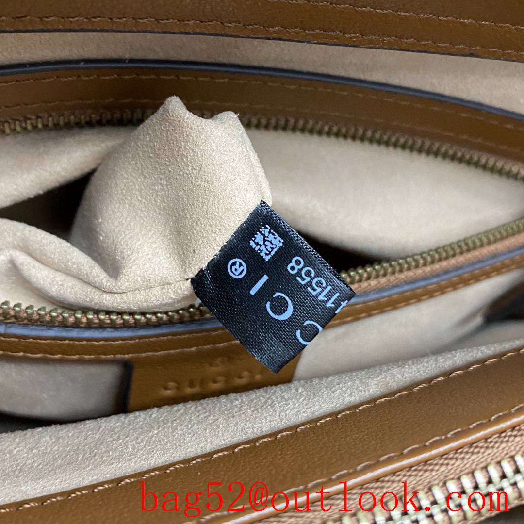 Gucci large Diana Bamboo brown tote Detachable neon leather strap handbag
