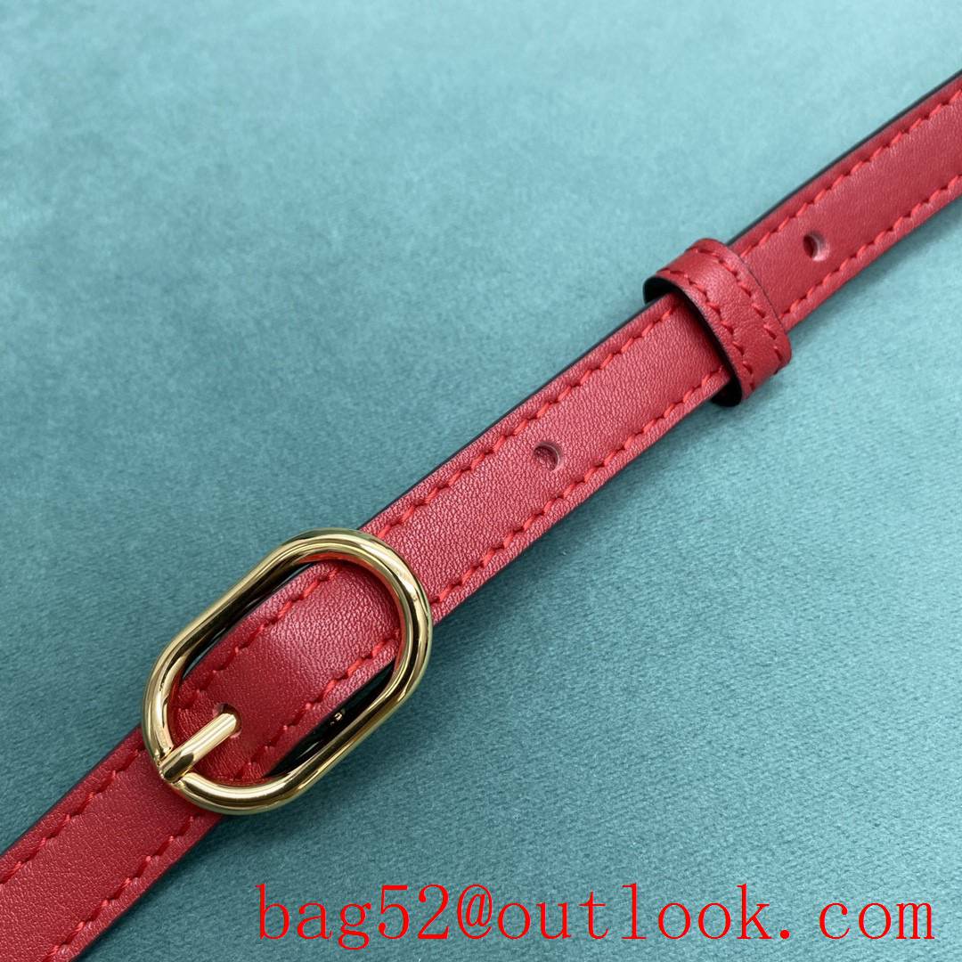 Gucci Box bag square shape retro lock is padlock series red shoulder handbag