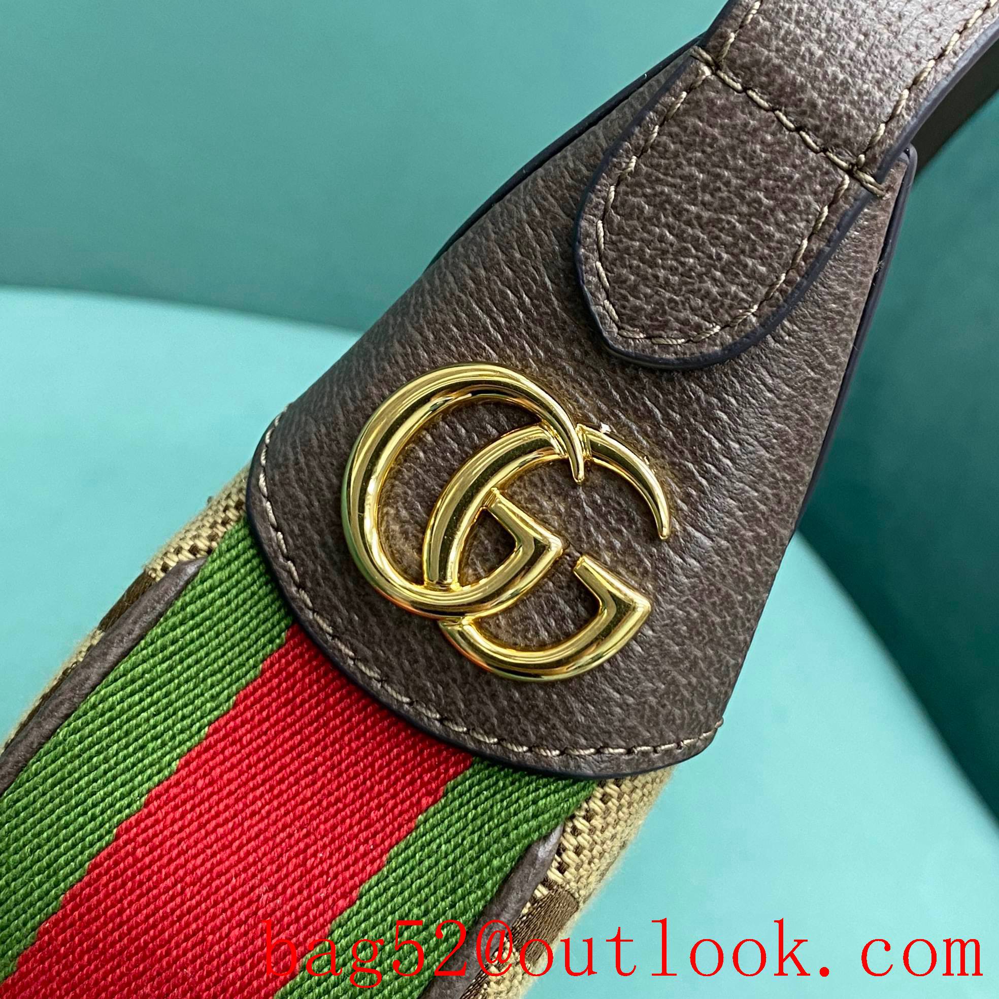Gucci Classic Double G monogram canvas Ophidia brown shoulder handbag