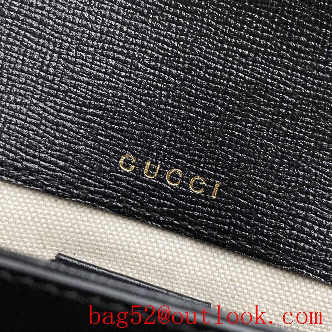 Gucci GG Ophidia imported fireproof and waterproof material Dome shape classic double G collocation black shoulder handbag