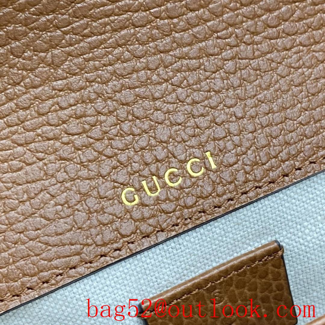 Gucci GG Ophidia imported fireproof and waterproof material Dome shape classic double G collocation deminblue shoulder handbag